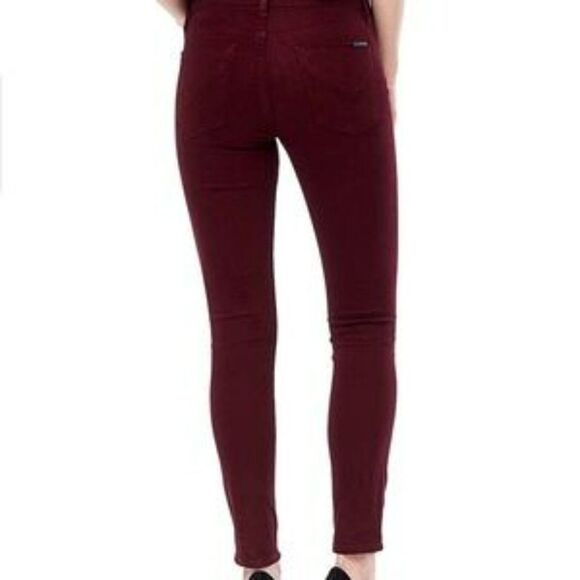 Hudson Skinny Maroon Jeans Size 26 - Picture 3 of 9